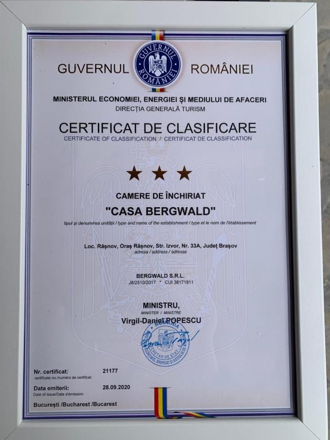 Casa Bergwald Appartement Rîşnov Buitenkant foto